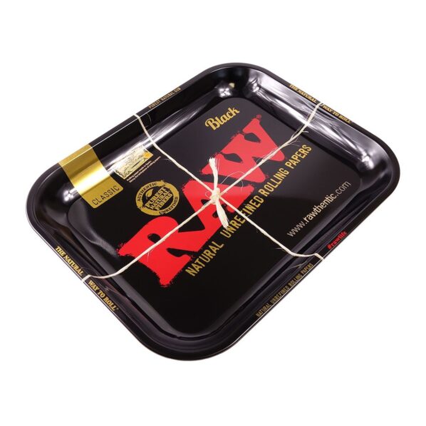 Raw Black Rolling Tray Large